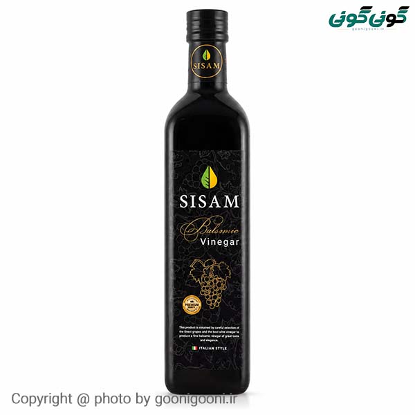 سی سام سرکه بالزامیک 500 گرم شیشه چهارگوش 12عدد
