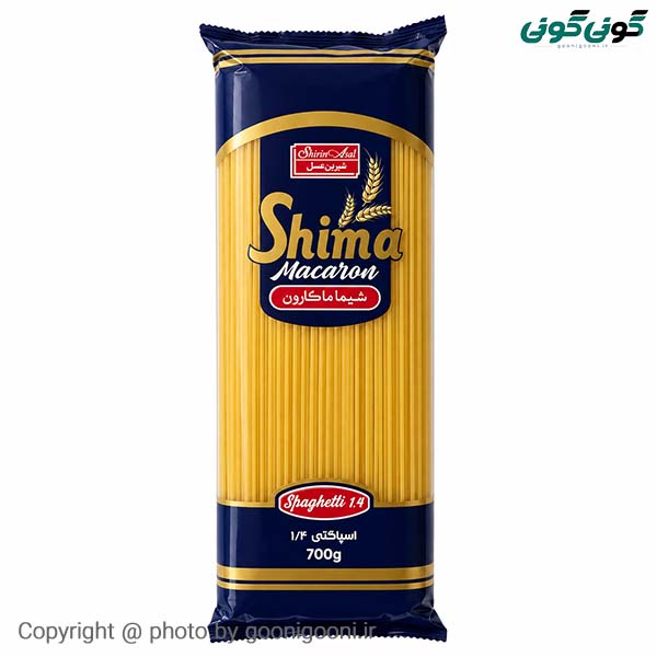 ماکارونی 700 گرمی شیرین عسل اسپاگتی 1/4 شیما 20 عدد