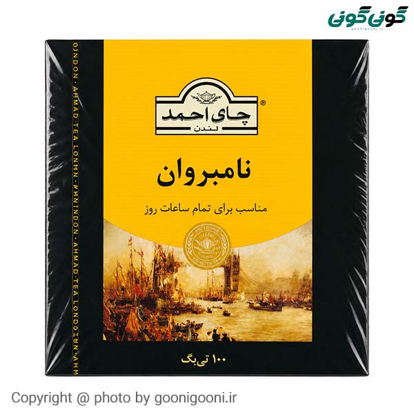 چای احمد تی بگ نامبروان ۱۰۰ تایی