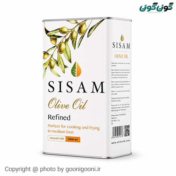 روغن زیتون سی سام 3لیتری تصفیه حلب 3تایی