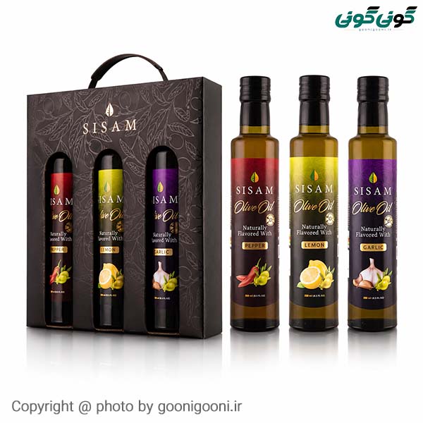 روغن زیتون سی سام طعم دار ۲۵۰ سی سی ۳ عددی