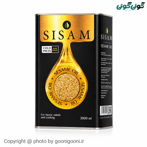 روغن کنجد 3لیتری سی سام حلب فرابکر 3تایی