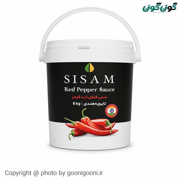 سس تند فلفل تابیچه هندی ۸ کیلویی سی سام